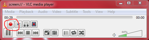 Record screen using VLC Record screen using VLC