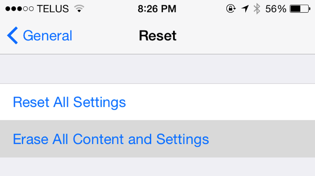 iPhone Erase All Content and Settings iPhone Erase All Content and Settings